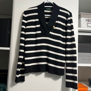 Lauren Ralph Lauren, Size XL,  black and white striped